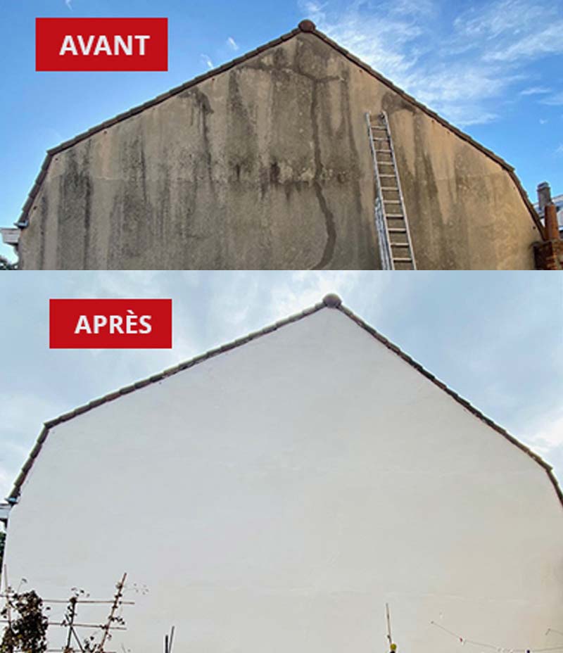 Nettoyage et peinture façade - PROKEMPER COUVERTURE : artisan peintre à Quimper et dans un rayon de 70 km aux alentours dans le Finistère (29) : Nettoyage, traitement anti-mousse, ravalement peinture façade, boiseriese et ferronnerie, imperméabilisation façade. iIntervention sur QUIMPER et dans un rayon de 70 km aux alentours, dans le Finistère (29).