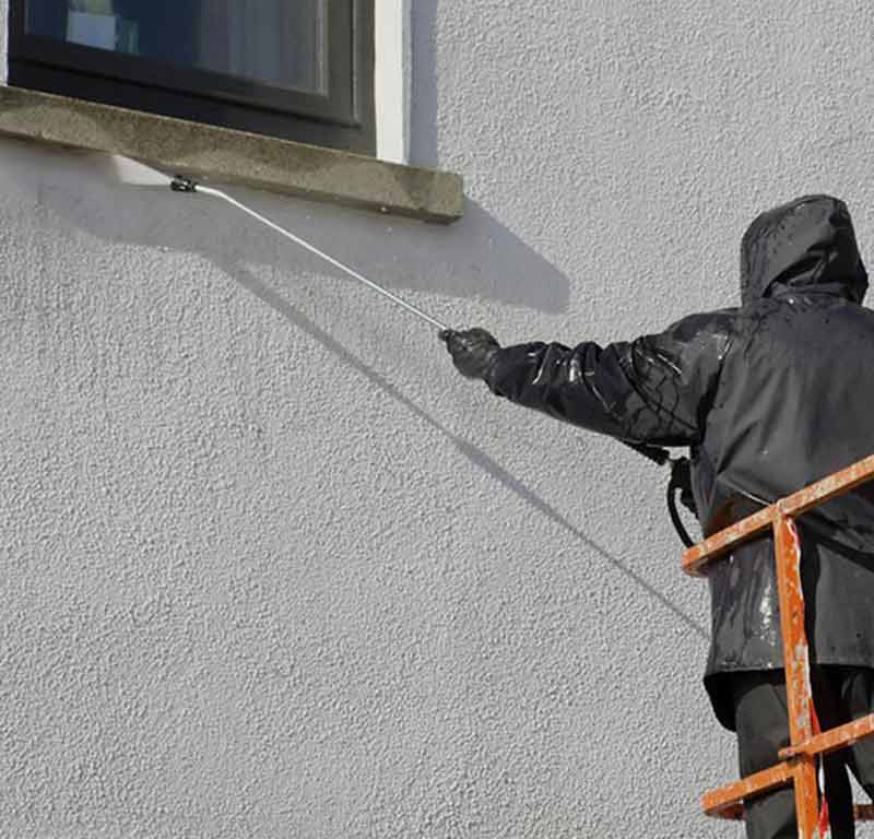 Nettoyage et peinture façade - PROKEMPER COUVERTURE : artisan peintre à Quimper et dans un rayon de 70 km aux alentours dans le Finistère (29) : Nettoyage, traitement anti-mousse, ravalement peinture façade, boiseriese et ferronnerie, imperméabilisation façade. iIntervention sur QUIMPER et dans un rayon de 70 km aux alentours, dans le Finistère (29).